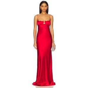 anna october asymmetric cotton blend maxi dress Snowdrop Off shoulder neck Anna October Cicely Dress -